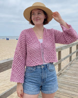 Bell Sleeve Crochet Crop Cardigan Pattern