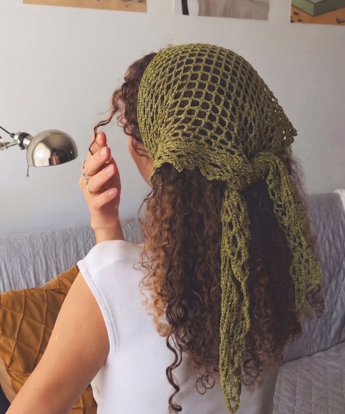 Crochet Mesh Bandana & Hip Wrap Pattern