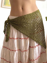 Crochet Mesh Bandana Pattern PDF – 4 Languages