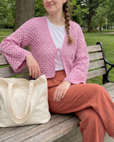 Bell Sleeve Crochet Crop Cardigan Pattern