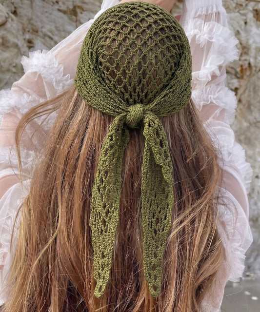 Crochet Mesh Bandana & Hip Wrap Pattern