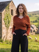 Ribbed Crochet Wrap Sweater Scarf Pattern