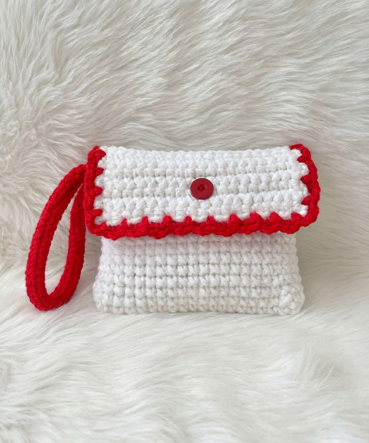 Crochet Wallet Pattern PDF | Mini Wristlet Clutch Purse | Easy Beginner Crochet Bag | Cute Button Pouch | PDF Download - Image 3