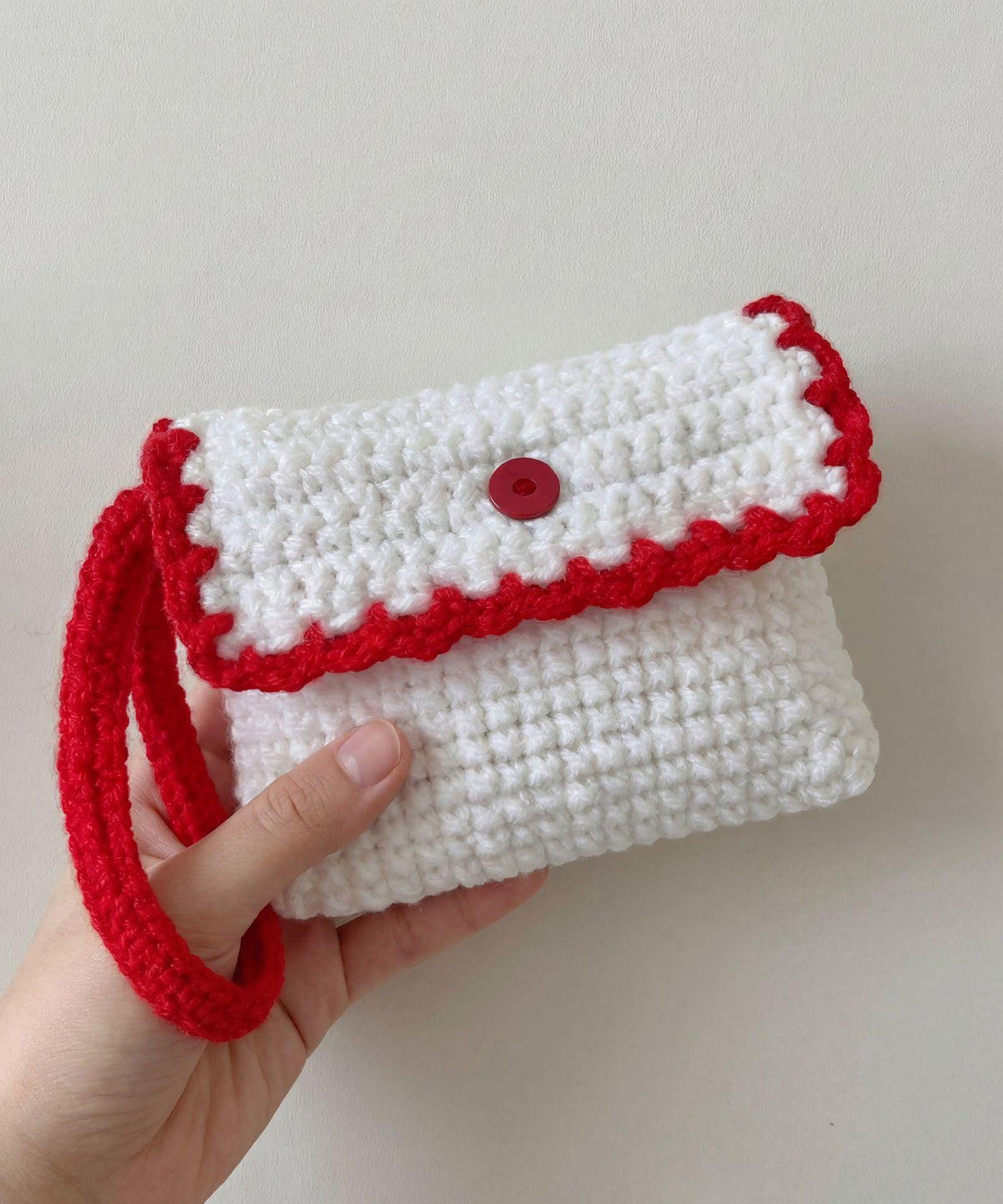 Crochet Wallet Pattern PDF | Mini Wristlet Clutch Purse | Easy Beginner Crochet Bag | Cute Button Pouch | PDF Download - Image 2