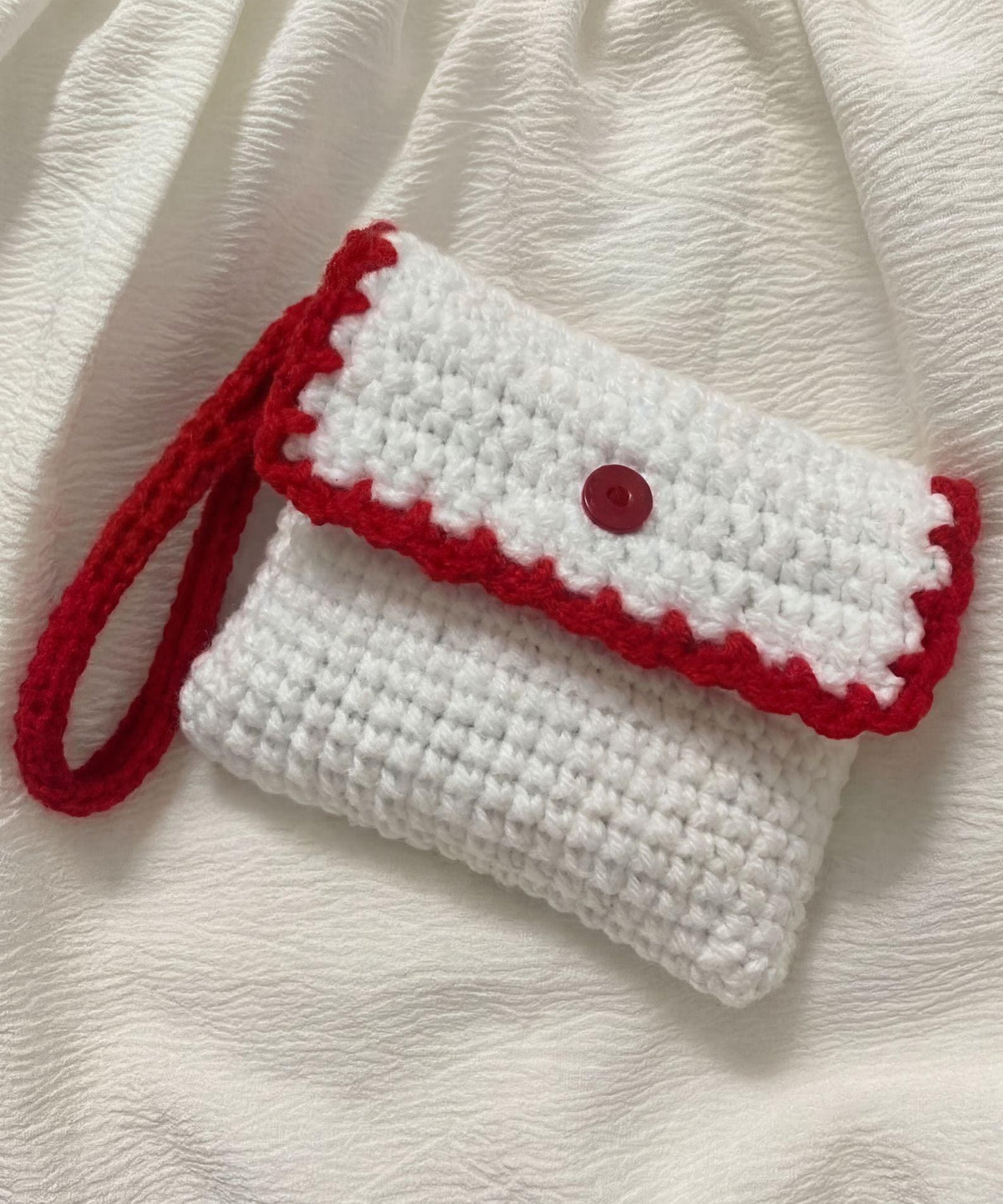 Crochet Wallet Pattern PDF | Mini Wristlet Clutch Purse | Easy Beginner Crochet Bag | Cute Button Pouch | PDF Download - Image 4