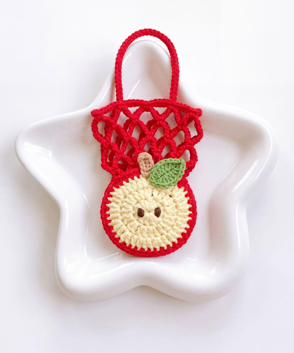 Apple Crochet Drink Carrier Pattern | Water Bottle Holder | Beginner Easy Crochet Pattern | Kawaii Cup Holder | Bag Charm | Reusable Gift - Image 3