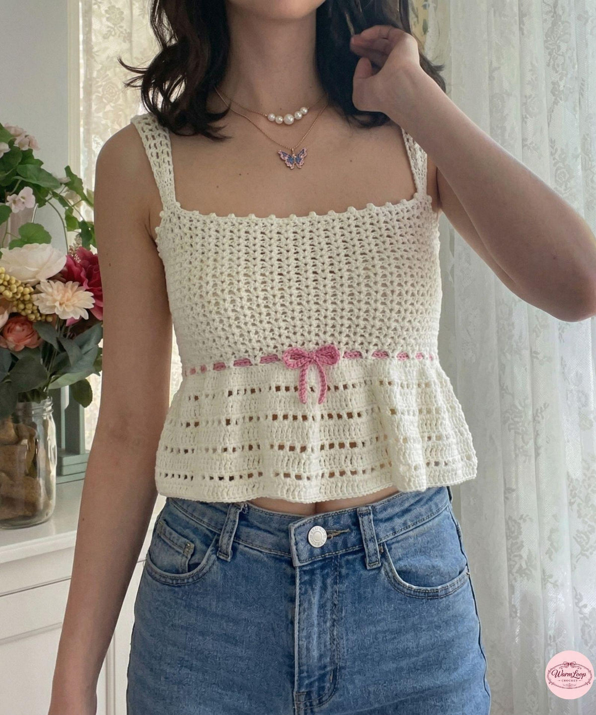 Crochet Top Pattern | Scoop Neck Crop Tank Top | Road Trip Tank | Crochet Pattern | Beginner Friendly | Summer Crochet | PDF Digital Pattern - Image 3