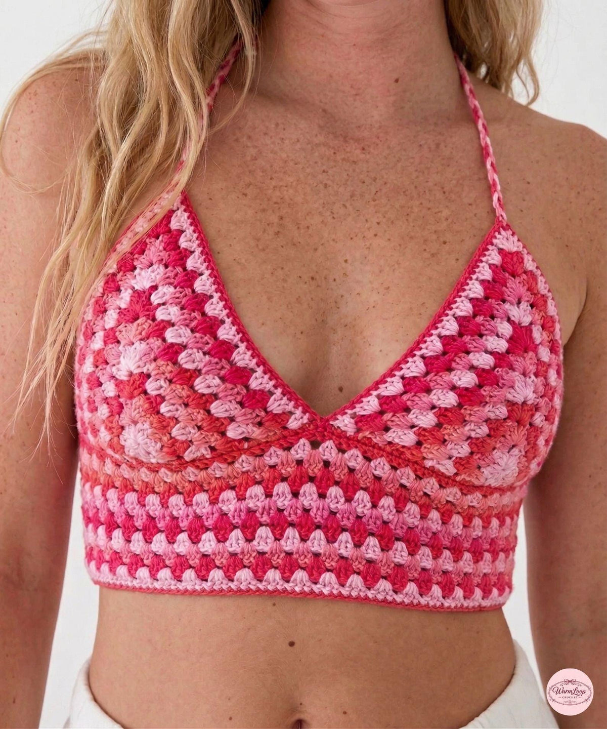 Crochet Granny Bralette Pattern | Crochet Bralette | Summer Crochet Top Pattern | Boho Halter Top | Beginner Friendly - Image 2