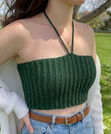 Crochet Halter Top Pattern PDF | Ribbed Boho Crop Top | Festival Beach Cottagecore Summer Top | Easy Beginner Crochet | Instant Download - Image 5