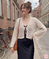 Crochet Crop Cardigan Pattern PDF | Granny Square Bell Sleeve Summer Sweater | Easy Boho Crochet Top Pattern for Women - Image 4