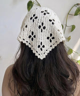 Crochet Bandana PDF Pattern | Floral Lace Head Scarf | Boho Headscarf | Summer Hair Wrap | Summer Crochet Pattern | Instant Download | - Image 4