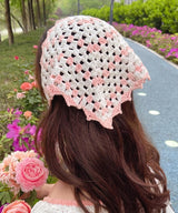 Crochet Bandanna PDF Pattern | Triangle Headscarf | Boho Headscarf | Summer crochet pattern | Digital Download | Crochet Pattern - Image 5
