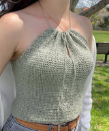 Crochet Halter Top Pattern PDF | Boho Crop Top Summer | Keyhole Neck Tie Top | Summer Crochet Top |  Crochet Pattern |  Digital Download - Image 2
