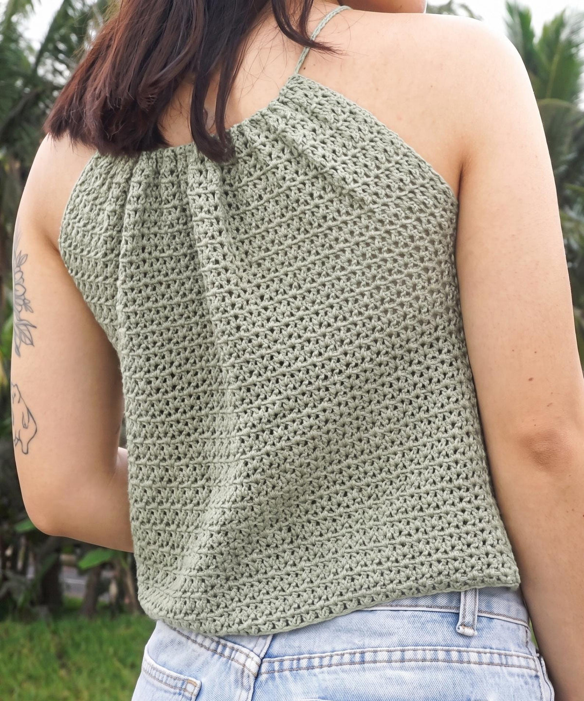 Crochet Halter Top Pattern PDF | Boho Crop Top Summer | Keyhole Neck Tie Top | Summer Crochet Top |  Crochet Pattern |  Digital Download - Image 3