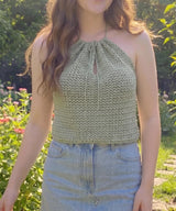 Crochet Halter Top Pattern PDF | Boho Crop Top Summer | Keyhole Neck Tie Top | Summer Crochet Top |  Crochet Pattern |  Digital Download - Image 5