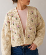 Crochet Cardigan Pattern PDF | Chunky Floral Cardigan | Embroidered Flower Sweater | Cozy Cottagecore Spring Boho Instant Download - Image 5