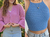Crochet Top Pattern Bundle PDF | 10 Summer Crop Tops | Halter Bralette Cardigan Shrug | Easy Beginner Boho Instant Download - Image 3