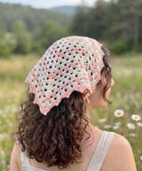 Crochet Bandanna PDF Pattern | Triangle Headscarf | Boho Headscarf | Summer crochet pattern | Digital Download | Crochet Pattern - Image 4