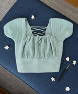 Crochet Crop Top Pattern PDF | Square Neck Puff Sleeve Top | Cottagecore Milkmaid Blouse | Boho Summer Crochet Instant Download - Image 3