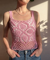 Crochet Lace Top Pattern PDF | Mesh Tank Top | Sheer Layering Top | Boho Beach Cover Up | Easy Summer Crochet Instant Download - Image 3