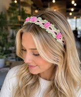 Crochet Rose Headband Pattern PDF | Floral Flower Hairband | Boho Cottagecore Hair Accessory | Bridal Wedding Crown Instant Download - Image 4