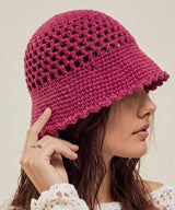 Crochet Bucket Hat Pattern PDF | Mesh Lace Sun Hat | Easy Summer Beach Hat | Adult Child Custom Size Scallop Brim Instant Download - Image 4