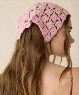 Crochet Bandana Pattern PDF | Flower Lace Triangle Head Scarf | Summer Hip Wrap | Summer Crochet tee | Digital Download | Crochet Pattern - Image 3