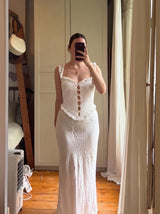 Crochet Corset Top Pattern PDF | Ruffle Bustier Crop Top | Coquette Lace Top | Cottagecore Boho Summer Crochet Instant Download - Image 2
